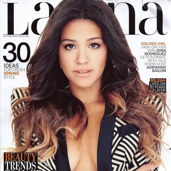 LATINA MAGAZINE - GINA RODRIGUEZ / JANE THE VIRGIN - MARCH 2015 - Picture 1 of 1